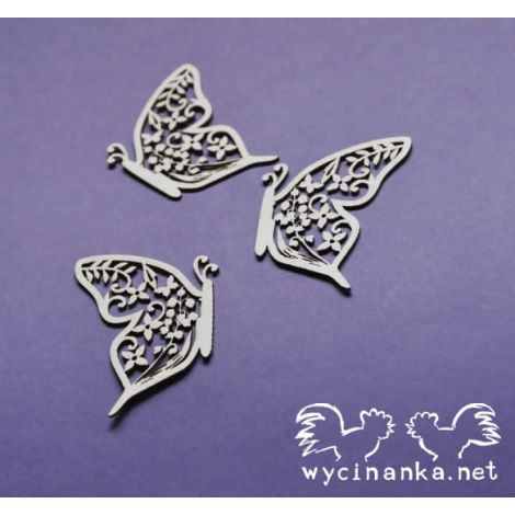 Tekturka Wycinanka Summer Wedding - Motylki, 3szt